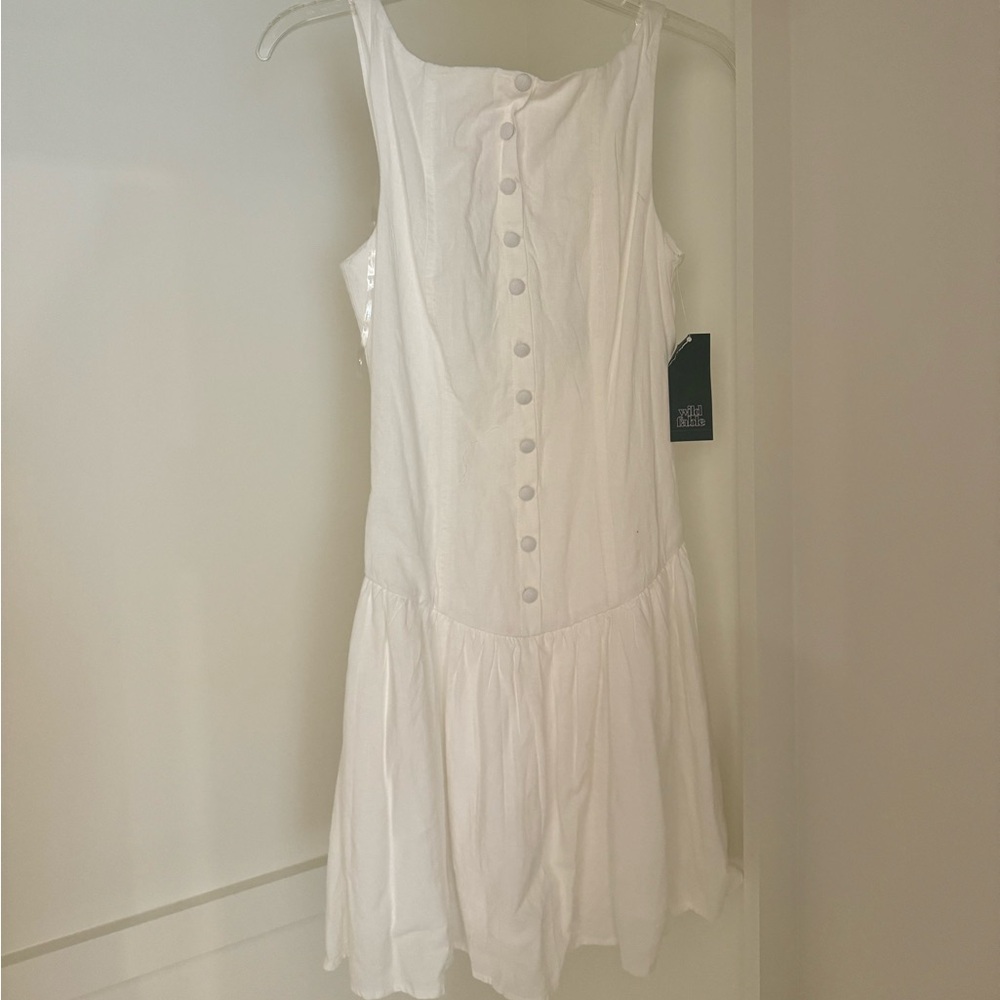 Wild Fable White Button-Down Mini Dress